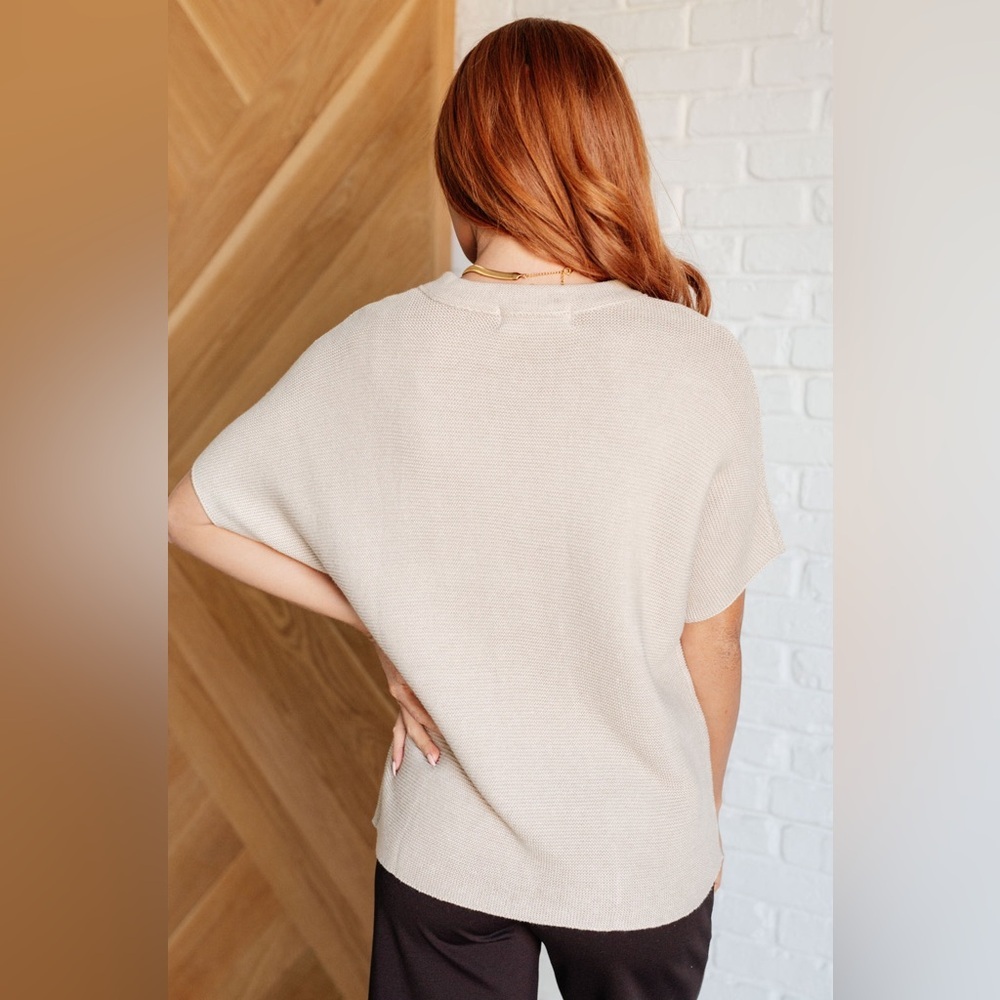 The Reset R Label Ribbed Short Sleeve Pullover Sweatee - Picture 7 of 10